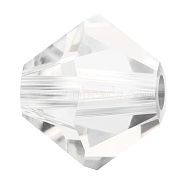 Preciosa&reg Crystal Beads, Czech Crystal, Bicone(451 69 302 Rondelle), 00030 Crystal, 6mm, Hole: 1mm(X-PRC-BA6-00030)