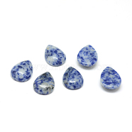 Natural Blue Spot Jasper Cabochons, teardrop, 25x18x6mm(G-T024-18x25mm-07)