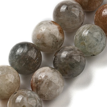 Natural Quartz Beads Strands, Round, 10mm, Hole: 1mm, about 41pcs/strand, 15.59''(39.6cm)