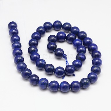 Teints lapis lazuli rondes naturelles perles brins(G-K081-8mm)-2