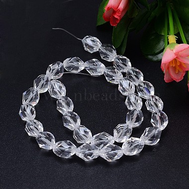 Faceted Polyhedron Imitation Austrian Crystal Bead Strands(G-M190-13x10mm-01A)-2