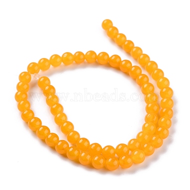 perles de jade blanc naturel(G-G766-A-12)-2