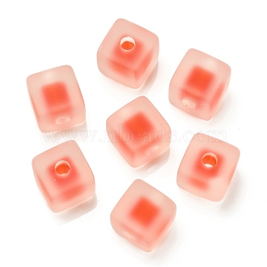 Frosted Acrylic European Beads(OACR-G012-14)-2