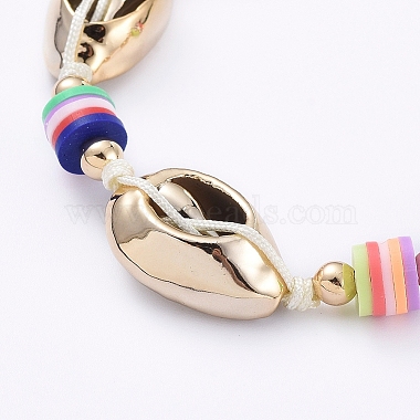 (vente d'usine de fêtes de bijoux) bracelets de perles tressées avec cordon de fil de nylon(BJEW-JB05074-05)-5