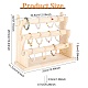 Présentoirs de bracelets/bracelets en bois assemblés à 3 niveaux(BDIS-WH0008-02)-2