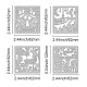Globleland 4pcs 4 styles matrices de découpe en acier au carbone pochoirs(DIY-DM0002-33)-2