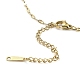 Ожерелья с подвеской в виде сердца из светлого золота и латуни с микропаве и кубическим цирконием(NJEW-E105-09KCG-04)-3