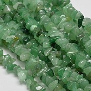 Chip Natural Aventurine Beads Strands, 5~8x5~8mm, Hole: 1mm, 34 inch(X-G-N0134-10A)
