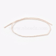 Cotton String Threads for Jewelry Making, Antique White, 1.4mm, about 22.3cm/strand(OCOR-TZ0001-01)