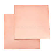 Copper Sheets, Square, PeachPuff, 100x100x1mm(DIY-WH0033-46)
