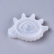 Silicone Molds, Resin Casting Molds, For UV Resin, Epoxy Resin Jewelry Making, Eye of the Devil, White, 58x82x21mm(DIY-F041-01A)