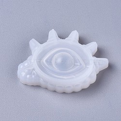 Silicone Molds, Resin Casting Molds, For UV Resin, Epoxy Resin Jewelry Making, Eye of the Devil, White, 58x82x21mm(DIY-F041-01A)