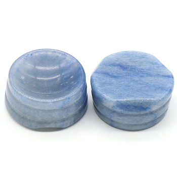 Natural Blue Aventurine Display Base Stand Holder for Crystal, Crystal Sphere Stand, 2.7x1.2cm