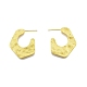Rack Plating Brass Pentagon Stud Earrings(EJEW-G322-18MG)-2