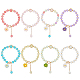 8Pcs 8 Colors Glass Round Beaded Stretch Bracelets Set(BJEW-AN0001-75)-1