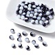 brins de perles de verre peintes au four opaques bicolores(DGLA-YW0001-18D)-1