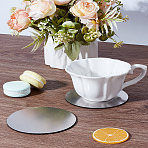 2Pcs Stainless Steel Coaster, Cup Mats, Flat Round, Stainless Steel Color, 100x2mm(AJEW-LP0006-27)