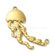 304 Stainless Steel Pendants, Jellyfish Charm, Golden, 18.5x22x3mm, Hole: 2mm(STAS-U018-03G)