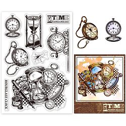 Custom PVC Plastic Clear Stamps, for DIY Scrapbooking, Photo Album Decorative, Cards Making, Clock, 160x110x3mm(DIY-WH0448-0548)