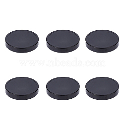 Plastic Flat Lids, Replacement Parts for Juicer Blender, Round, Black, 86.5x14.5mm, Inner Diameter: 81.5mm(FIND-WH0110-785)