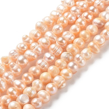 Sandy Brown Potato Pearl Beads