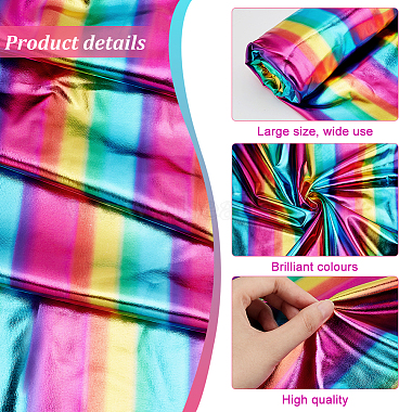 Polyester Spandex Stretch Fabric(DIY-WH0002-56D)-3