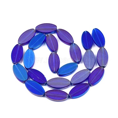 Brins de perles de verre transparentes peintes(GLAA-E033-06A-01)-2