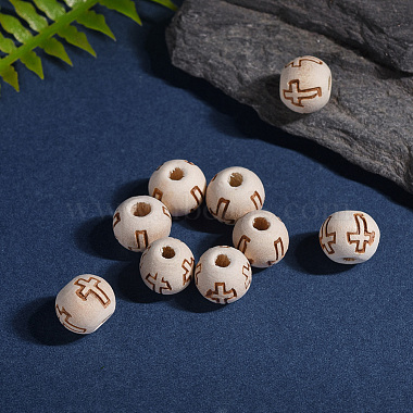 Natural Round Wood Beads(WOOD-S656-LF)-5