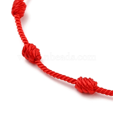 Bracelets de cheville tressés en fil de nylon réglable(AJEW-AN00313)-2