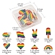 8Pcs 8 Style Rianbow Color Pride Flag Enamel Pins Set(JEWB-YW0001-01)-5