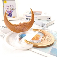 DIY Crescent Moon Display Silicone Molds, Resin Casting Molds, Moon, 196x165x14mm, 2pcs/set(SIMO-PW0015-070B)