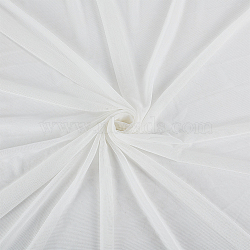 Mesh Polyester Fabric, for Women's Garment Accessories, White, 1750~1800x0.2mm(DIY-WH0430-316B)