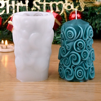 Christmas Tree Silicone Molds Candle Molds, for Candle Aromatherapy Making, White, 72x63x112mm