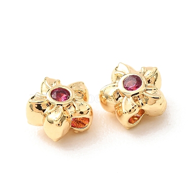 Brass Pave Cubic Zirconia Spacer Beads(KK-F942-26G)-3