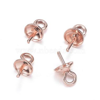 304 Stainless Steel Cup Pearl Peg Bails Pin Pendants(STAS-G127-04)-2