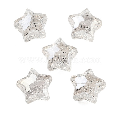 WhiteSmoke Star Acrylic European Beads