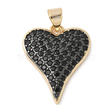 Brass Micro Pave Cubic Zirconia Pendants(X-KK-K298-15C-G)-1