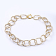 Алюминиевые текстурированные браслеты и ожерелья-цепочки(SJEW-JS01094-03)-7