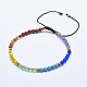 Bracelets de perles tressées en pierre mélangée(BJEW-I258-N)-1