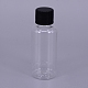 30ML Plastic Jar with Black Screw Top Cap(AJEW-TAC0020-10B)-1