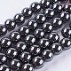 Non-magnetic Synthetic Hematite Bead Strands(G-R193-19-10mm)-1