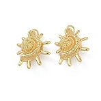 Brass Pendants, Conch Shell Shape Charms, Rack Plating, Long-Lasting Plated, Lead Free & Cadmium Free, Real 18K Gold Plated, 23.5x19x9mm, Hole: 3.5mm(KK-CBADC51-11G)