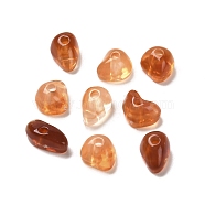 Transparent Acrylic Beads, Nuggets, Chocolate, 6~8.5x4.5~6x4~4.5mm, Hole: 1.6mm, about 4165pcs/500g(OACR-A021-12K)