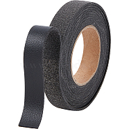 2M PVC Imitation Leather Ribbons, for Clothes, Bag Making, Black, 12.5mm, about 2.19 Yards(2m)/Roll(SRIB-WH0011-125A-01)