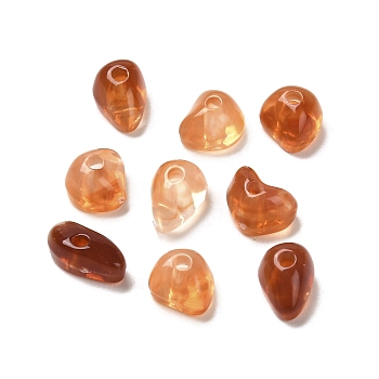 Transparent Acrylic Beads, Nuggets, Chocolate, 6~8.5x4.5~6x4~4.5mm, Hole: 1.6mm, about 4165pcs/500g