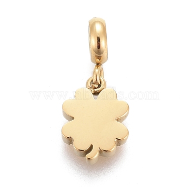 Golden Clover Stainless Steel Charms
