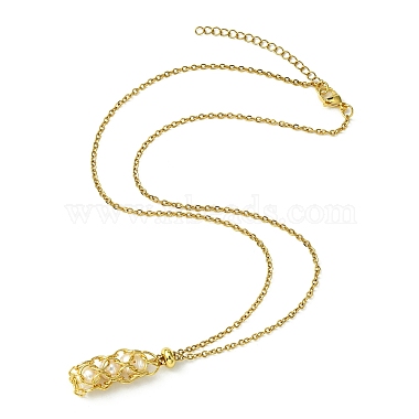 Natural Pearl Pendant Necklace(NJEW-JN04518)-4