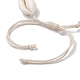 Natural Cowrie Shell Braided Bead Bracelets(BJEW-JB10093)-4