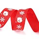 20 Yards Weihnachts-Weihnachtsmann-bedruckte Polyester-Ripsbänder(OCOR-K005-01A)-3