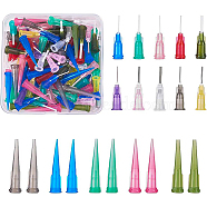 TT Tapered Tips Dispensing Needles, Glue Dispensing Needle and Plastic Fluid Precision Blunt Needle Dispense Tips, Mixed Color, 8.2x8.2x27mm(TOOL-BC0008-39)